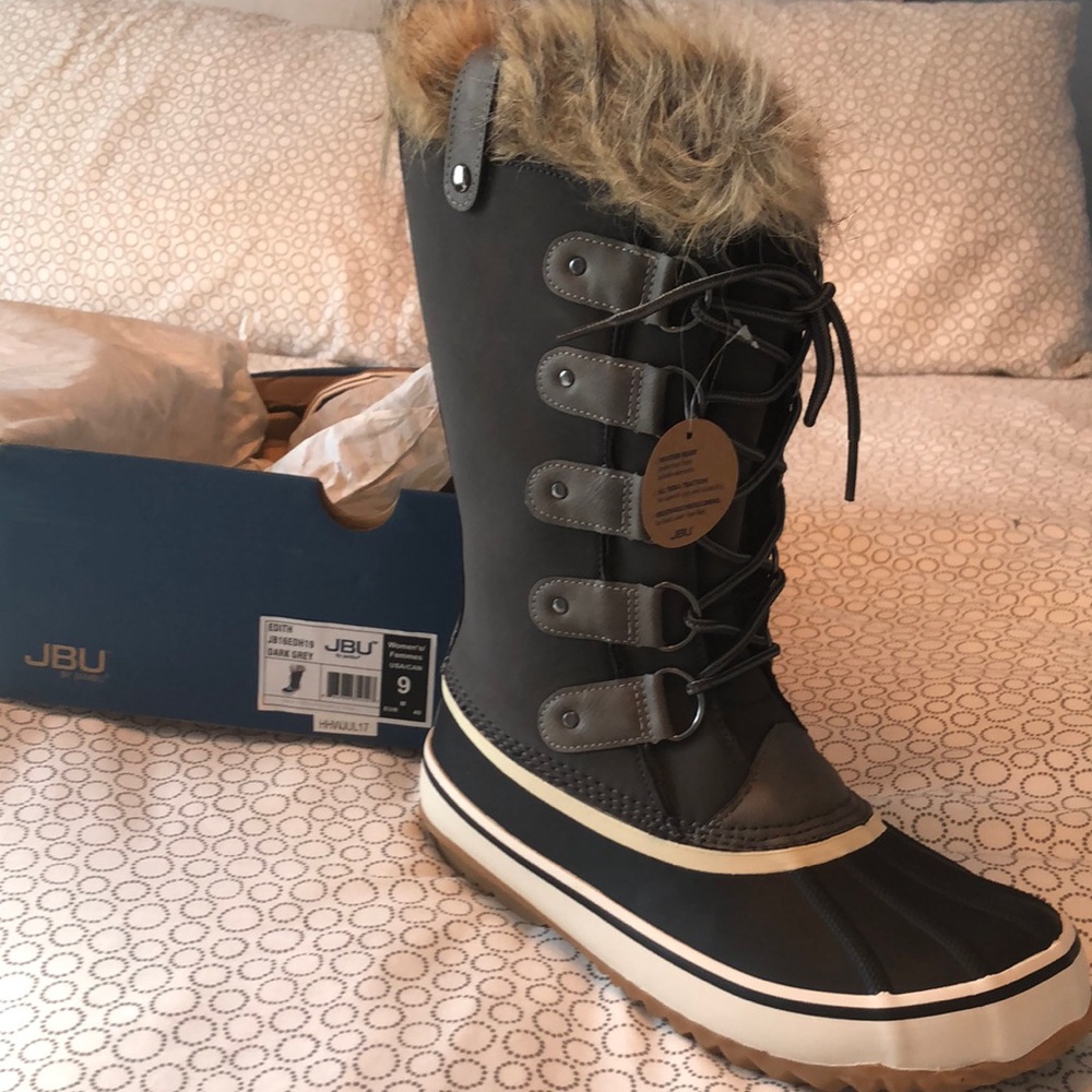 JBU by Jambu Edith Snow Boots, dark grey